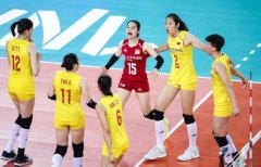 中国女排VS积分榜第一位的土耳其队以3：0完胜